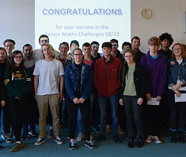 Students standing in group
