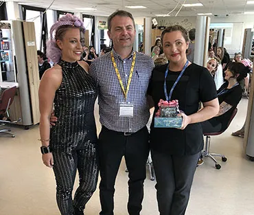 Three judges in hair salon