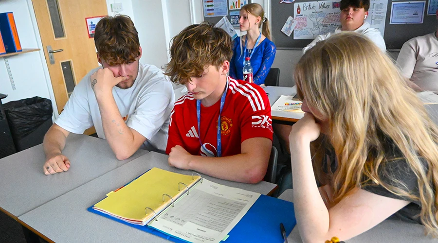 Students in a classroom